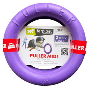 Das Hundespielzeug Puller ist das ideale Trainingsgerät, um Ihrem vierbeinigen Freund Bewegung, Spaß und Fitness zu bieten. Das Set besteht aus zwei Ringen, die speziell für kleine Hunde und Welpen entwickelt wurden, um Ausdauer, Kraft und Geschicklichkeit spielerisch zu fördern.
